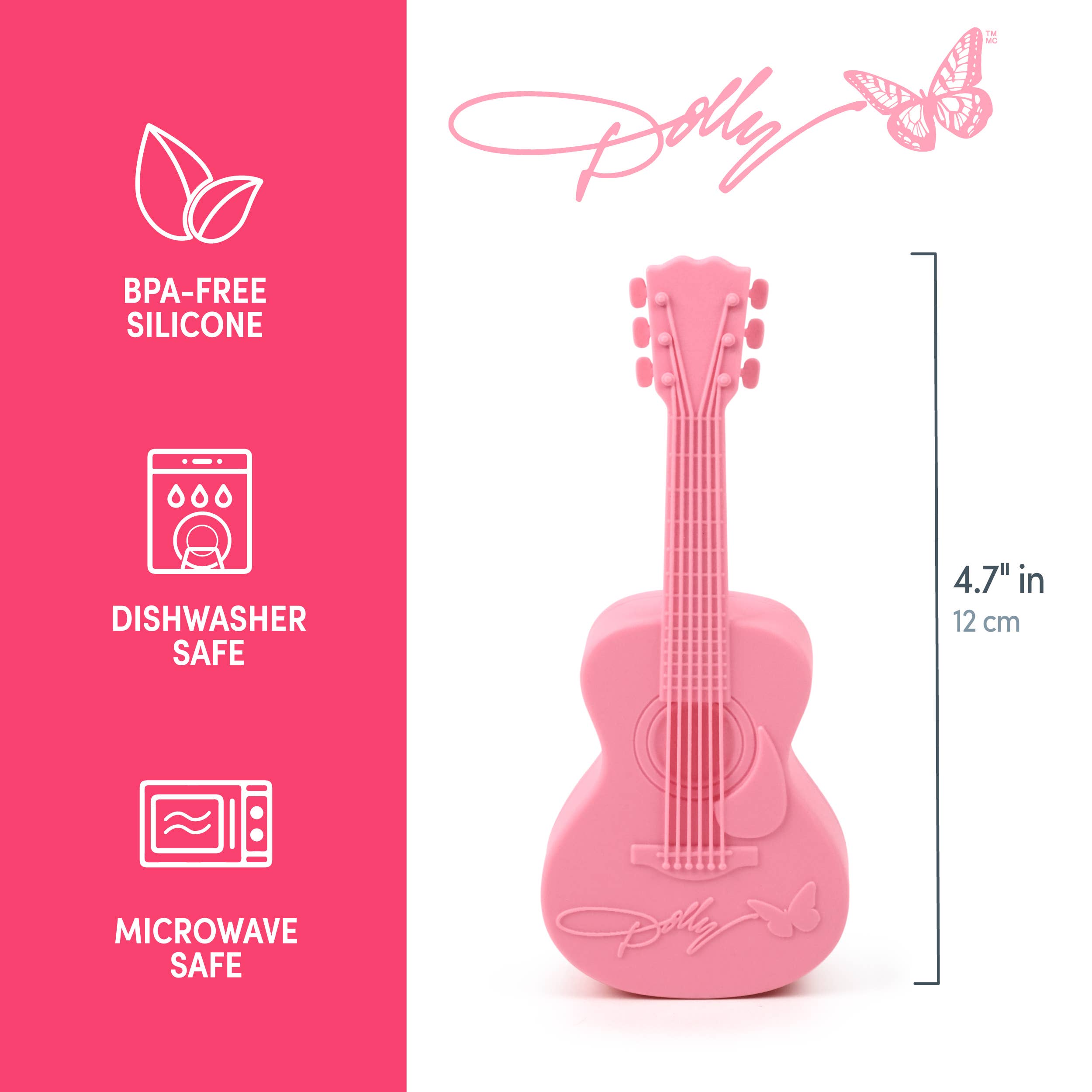 Dolly Parton Pink Guitar Tea Infuser - The Elevated Hippie