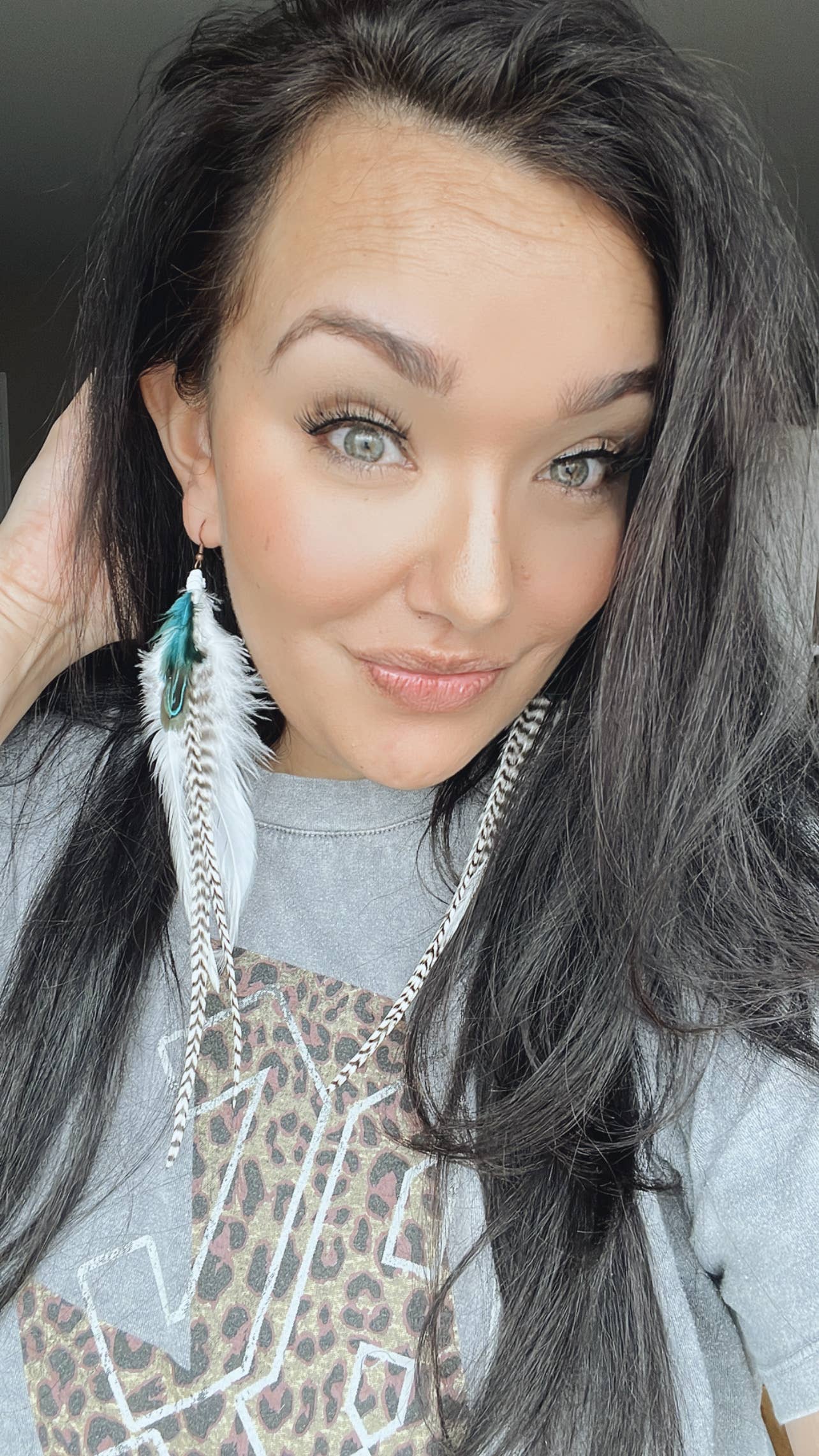 Glacier Feather Earrings - The Elevated Hippie
