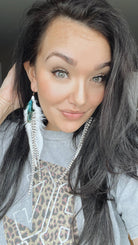Glacier Feather Earrings - The Elevated Hippie