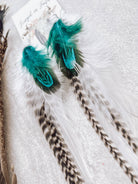 Glacier Feather Earrings - The Elevated Hippie