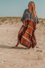Gardenbelle Hand Dyed Tie Dye Kaftan – Effortless Flow, Soulful Color - The Elevated Hippie
