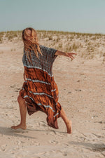 Gardenbelle Hand Dyed Tie Dye Kaftan – Effortless Flow, Soulful Color - The Elevated Hippie