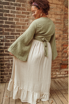 Boho Cinch Ruffle Skirt Organic Cotton Bamboo, Bohemian  - The Elevated Hippie