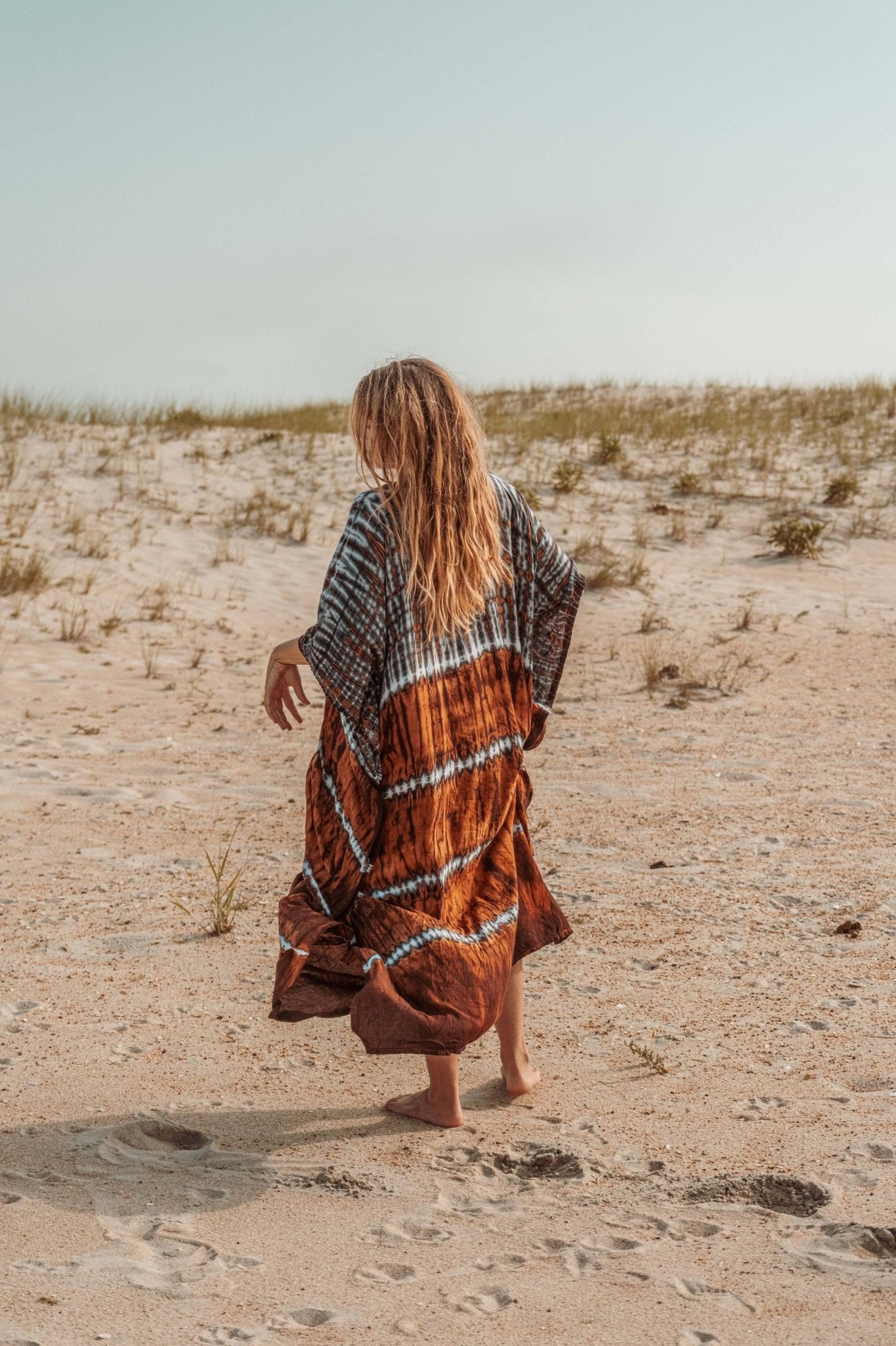 Gardenbelle Hand Dyed Tie Dye Kaftan – Effortless Flow, Soulful Color - The Elevated Hippie