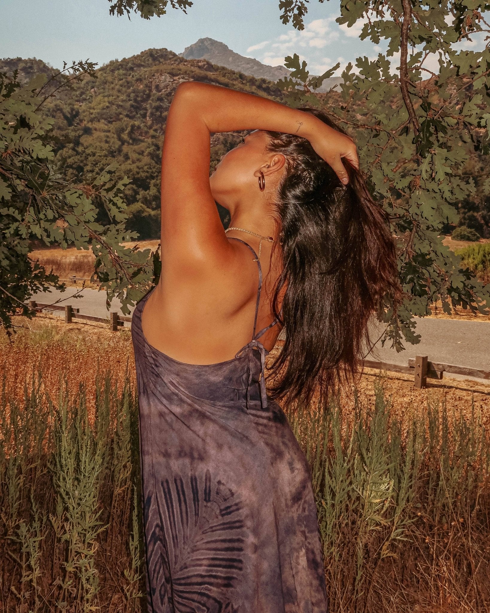 Wyoming Tie Dye Maxi Dress – Hand-Dyed Magic, Two-Way Boho Flow - The Elevated Hippie