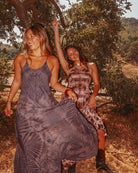 Wyoming Tie Dye Maxi Dress – Hand-Dyed Magic, Two-Way Boho Flow - The Elevated Hippie