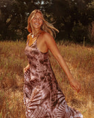 Wyoming Tie Dye Maxi Dress – Hand-Dyed Magic, Two-Way Boho Flow - The Elevated Hippie