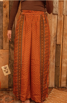 Silk Palazzo Hippie Pants, Elastic Tie Boho Chic Pant - The Elevated Hippie