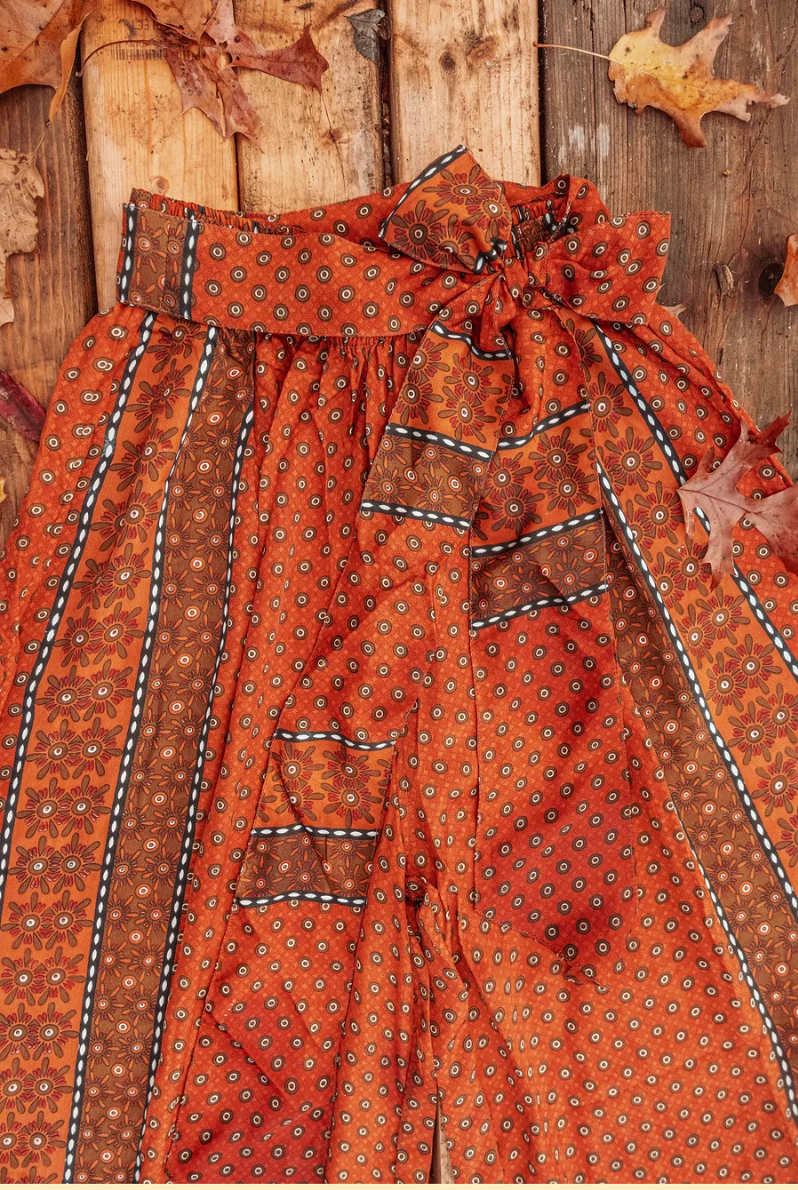 Silk Palazzo Hippie Pants, Elastic Tie Boho Chic Pant - The Elevated Hippie