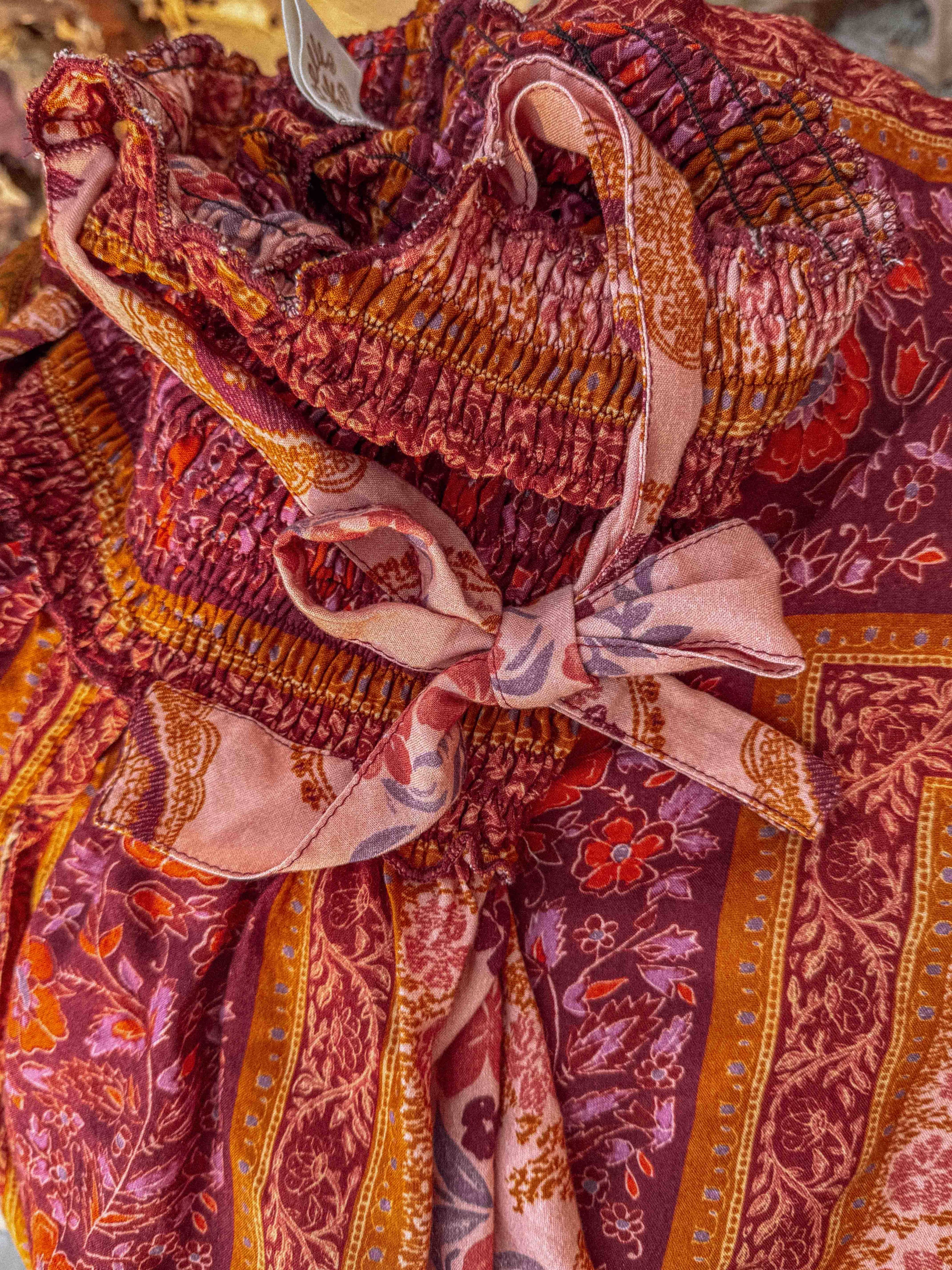 Boho Floral Printed Jumpsuit Pants 2 in 1, Free Spirit Style - The Elevated Hippie