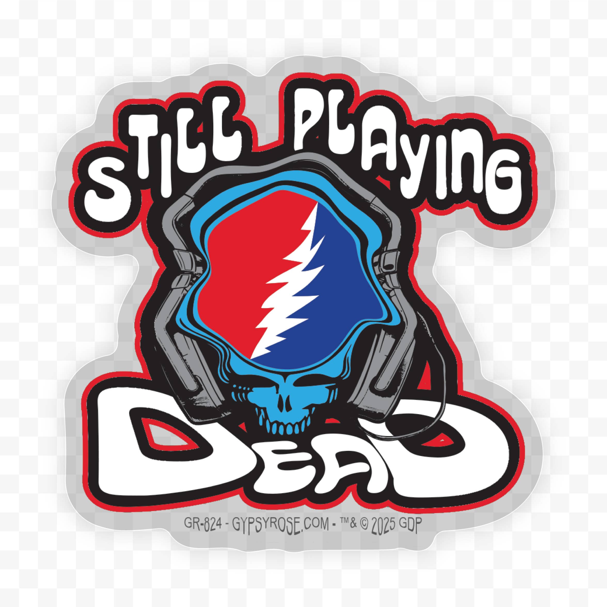 SYF W/ HEADPHONES STILL PLAYING DEAD      STICKER - The Elevated Hippie