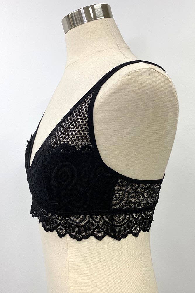 Racerback convertible back strap lace bralette (6pc) - The Elevated Hippie
