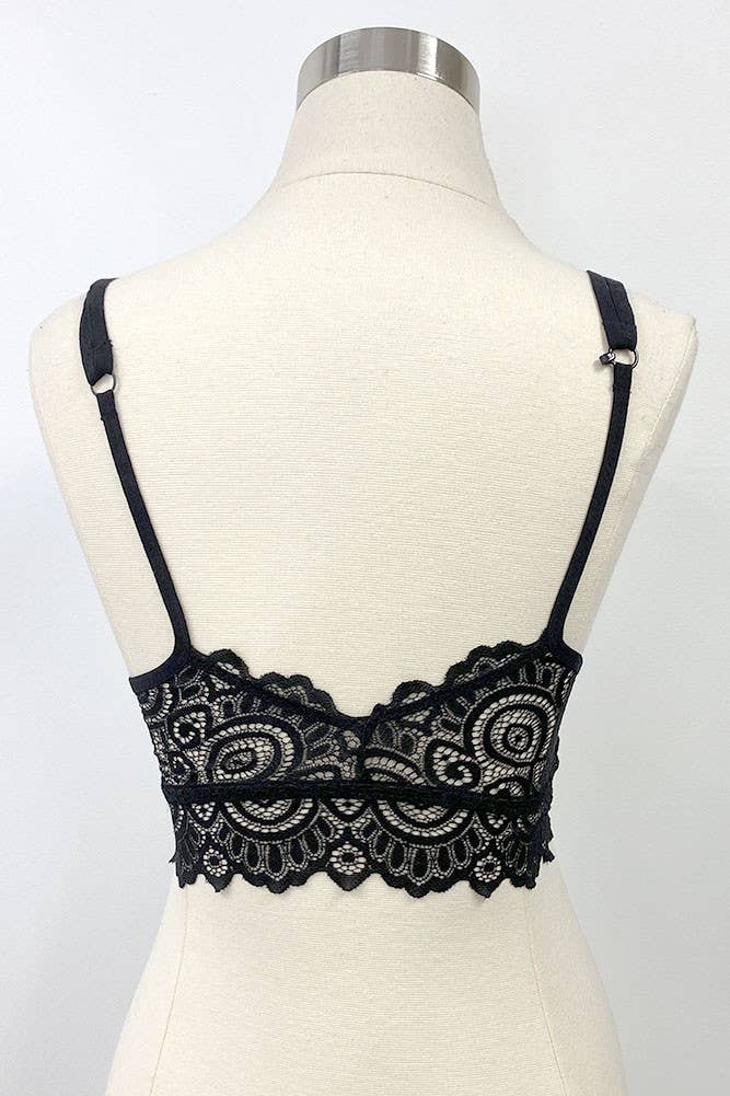 Racerback convertible back strap lace bralette (6pc) - The Elevated Hippie