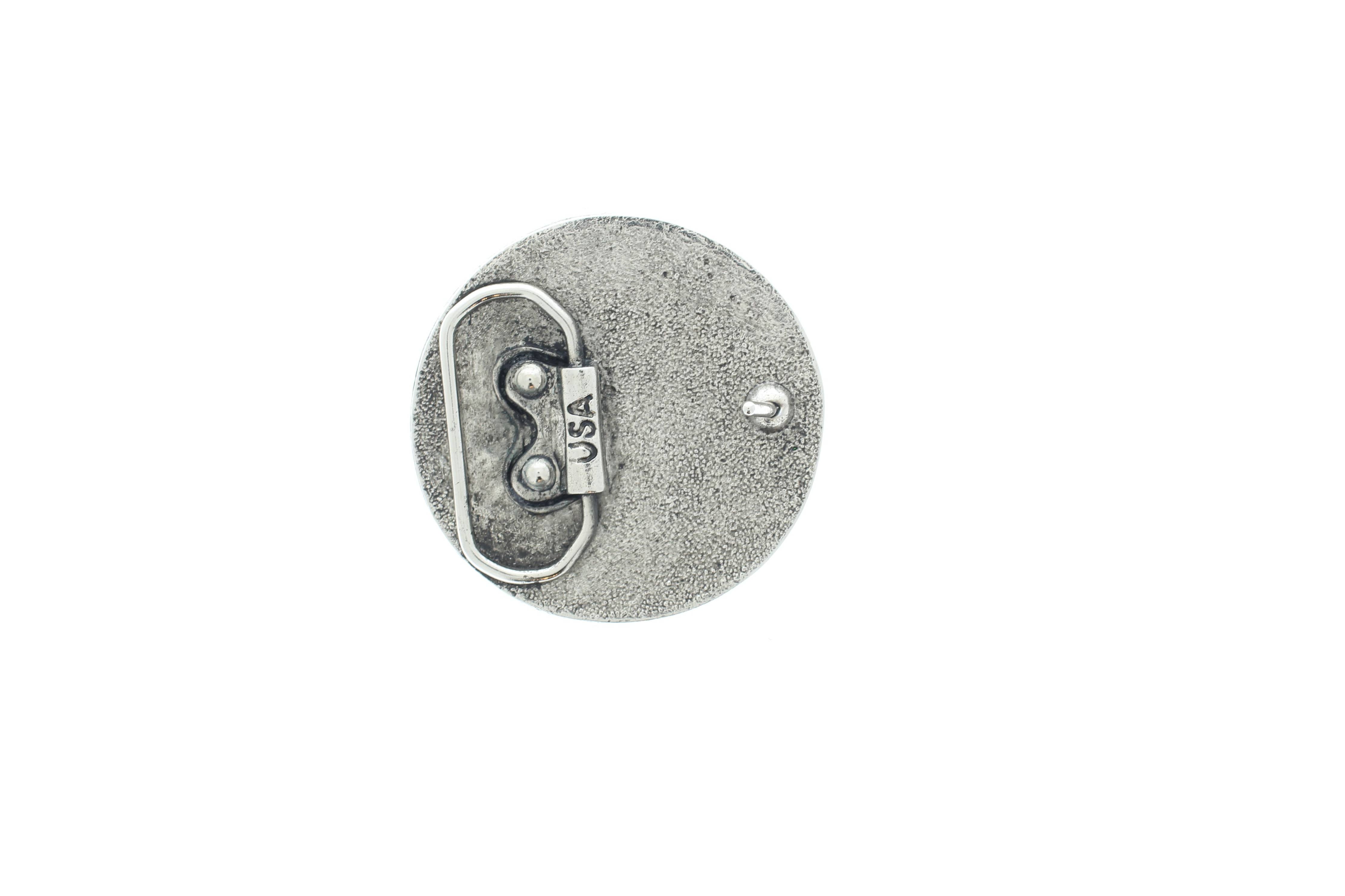 Deadhead Halo, Antique Silver Buckle, Made in USA, 70.6mm - The Elevated Hippie