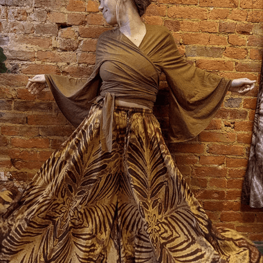 Hippie Bohemian Hand Dyed Palazzo Pants, Flowy Trousers - The Elevated Hippie