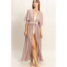 Tie-Front Lace Long Duster - The Elevated Hippie