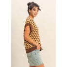 Geometric Pattern Sweater Vest - The Elevated Hippie