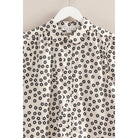 Ditsy Floral Print Cap Sleeve Shirt - The Elevated Hippie
