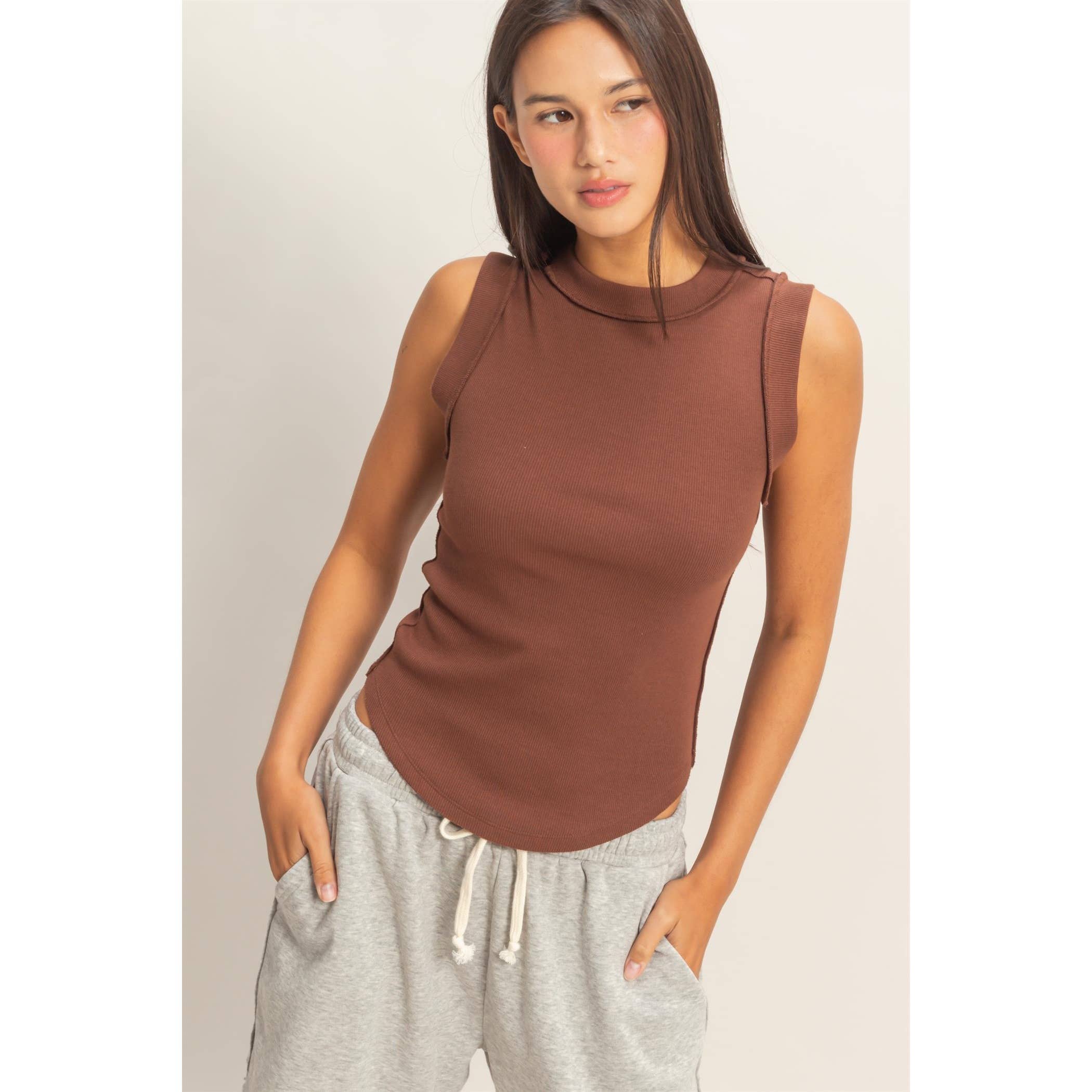 Seam Detail Tank Top - The Elevated Hippie