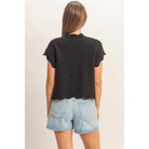 Button-Front Crochet Sweater - The Elevated Hippie