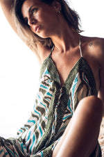 Ibiza Sequin-Embellished Bohemian Maxi Dress - The Elevated Hippie
