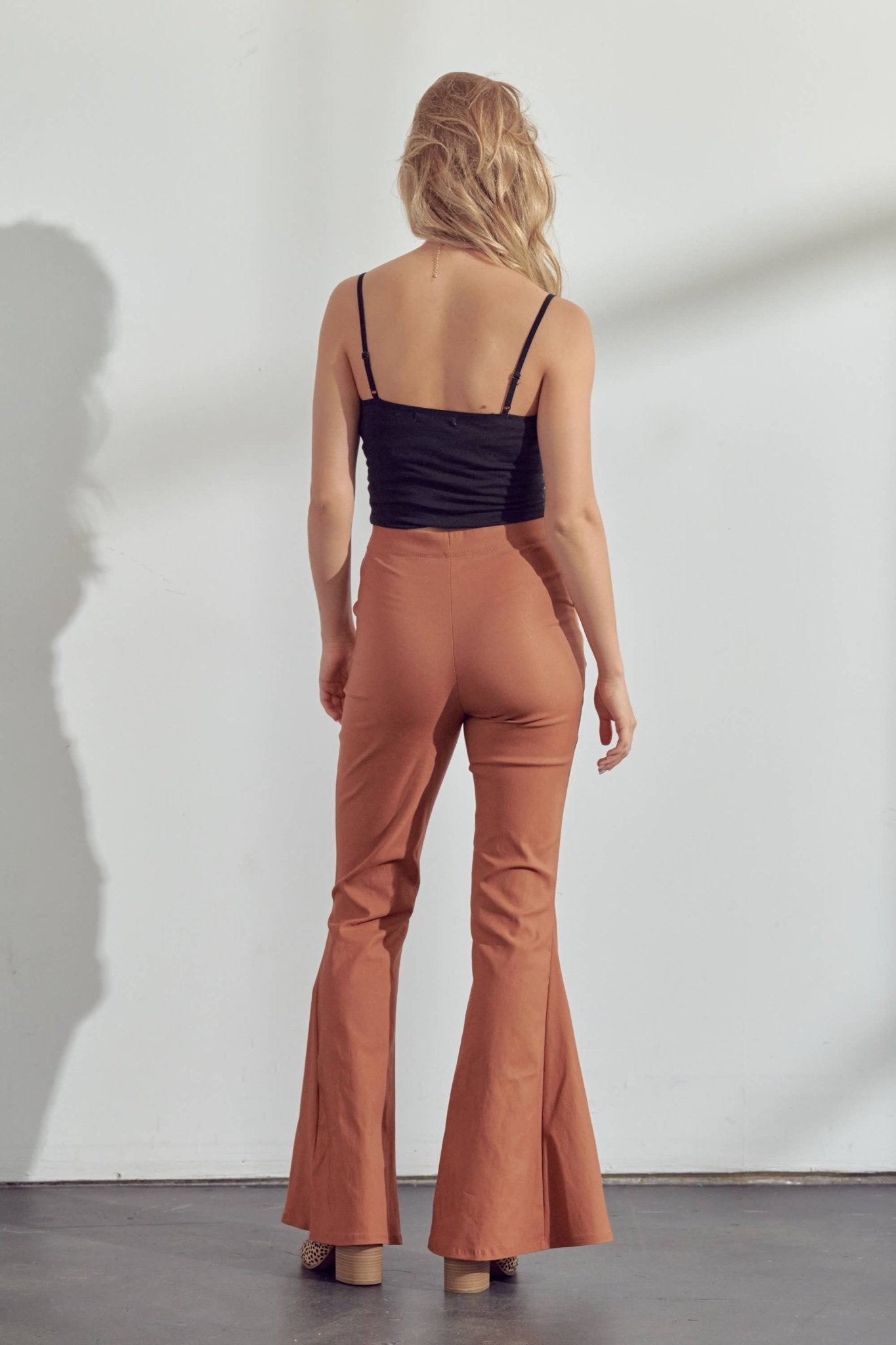 Solid Flared High Waist Pants – Effortlessly Chic & Comfortably Boho - The Elevated Hippie
