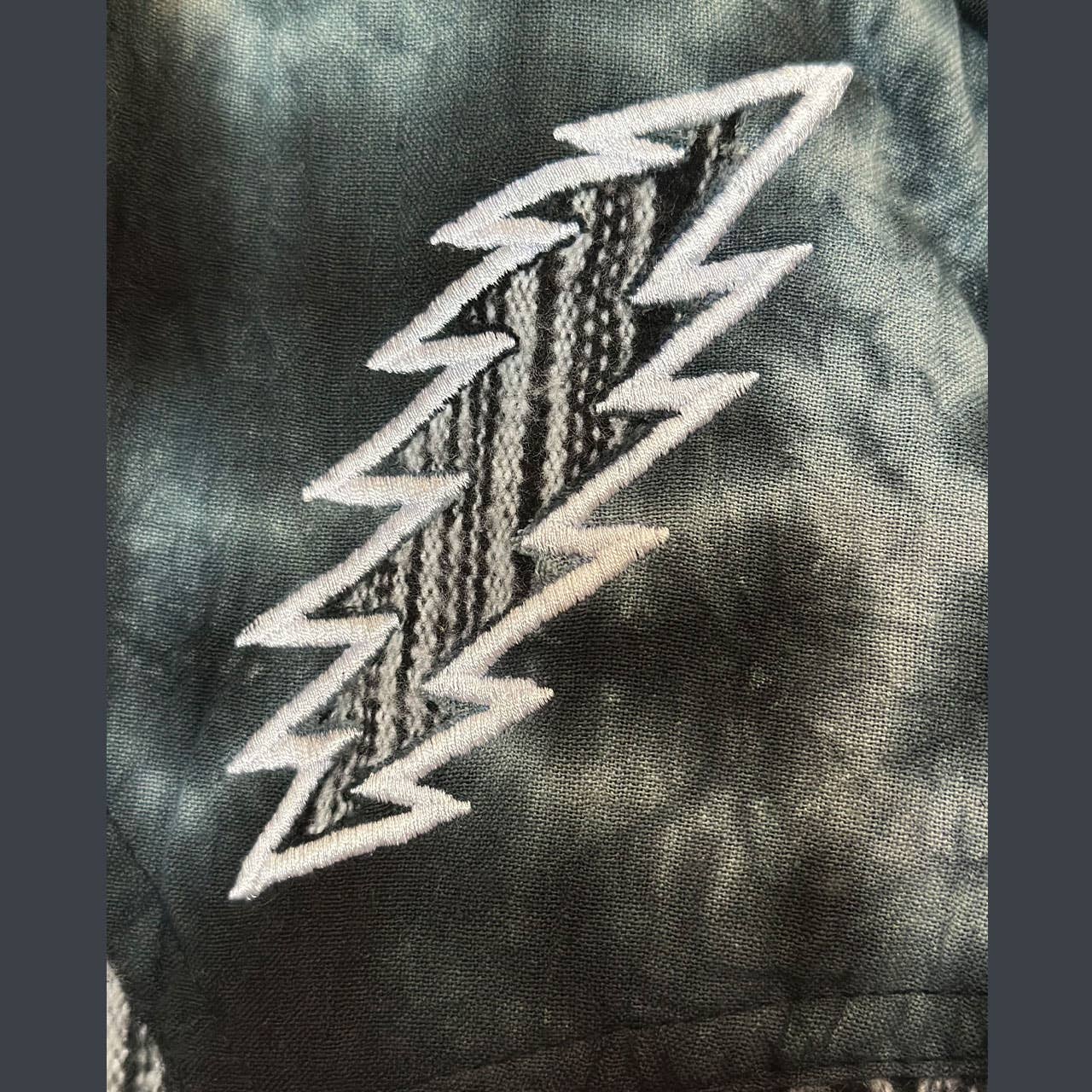 Heavy Brushed Cotton Stripe Long Sleeve Shirt w/ embroidery - The Elevated Hippie