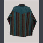 Two Tone Heavy Cotton Patchwork Button Up Men's shirt - The Elevated Hippie