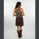 Cotton Spandex Stonewash Tassel Mini Skirt - The Elevated Hippie