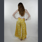 Hippie Boho Cotton Celestial Tie-Dye Wide Leg Pant - The Elevated Hippie