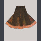 Cotton Enzyme wash & Patchwork Skirt with lace detail - The Elevated Hippie
