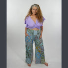 Hippie Boho Cotton Floral Patchwork Beach Pants - The Elevated Hippie