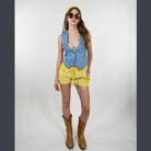 Hippie Boho Cotton Celestial Tie-Dye Hot Shorts With Pockets - The Elevated Hippie