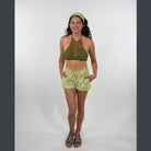 Hippie Boho Cotton Celestial Tie-Dye Hot Shorts With Pockets - The Elevated Hippie
