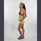 Hippie Boho Cotton Celestial Tie-Dye Hot Shorts With Pockets - The Elevated Hippie