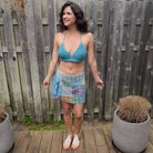 Hippie Boho Cotton Patchwork Mini Skirt - The Elevated Hippie