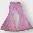Boho Hippie Lace & Cotton Spandex Bell Pants - The Elevated Hippie
