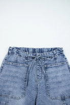 Paperbag Waist Barrel Jeans with Patch Pockets boho clothing, festival outfit, hippie style apparel | Elevated Hippie