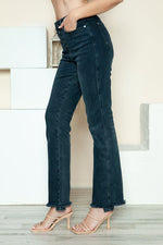 Judy Blue Full Size Button Fly Hem Destroy Straight Jeans - The Elevated Hippie