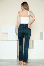 Judy Blue Full Size Button Fly Hem Destroy Straight Jeans - The Elevated Hippie