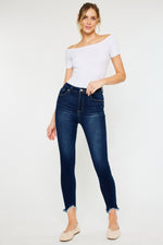 Kancan High Rise Frayed Ankle Skinny Jeans – Effortless Edge with a Boho Vibe - The Elevated Hippie