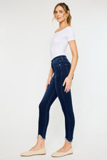 Kancan High Rise Frayed Ankle Skinny Jeans – Effortless Edge with a Boho Vibe - The Elevated Hippie