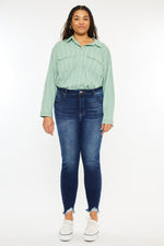 Kancan High Rise Frayed Ankle Skinny Jeans – Effortless Edge with a Boho Vibe - The Elevated Hippie