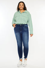 Kancan High Rise Frayed Ankle Skinny Jeans – Effortless Edge with a Boho Vibe - The Elevated Hippie