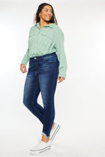 Kancan High Rise Frayed Ankle Skinny Jeans – Effortless Edge with a Boho Vibe - The Elevated Hippie