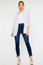 Kancan High Rise Frayed Ankle Skinny Jeans – Effortless Edge with a Boho Vibe - The Elevated Hippie