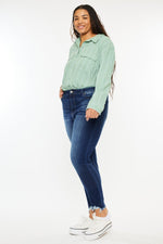Kancan High Rise Frayed Ankle Skinny Jeans – Effortless Edge with a Boho Vibe - The Elevated Hippie