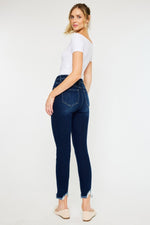 Kancan High Rise Frayed Ankle Skinny Jeans – Effortless Edge with a Boho Vibe - The Elevated Hippie