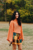 Patchwork Flowy Mini Skirt with Pockets - The Elevated Hippie