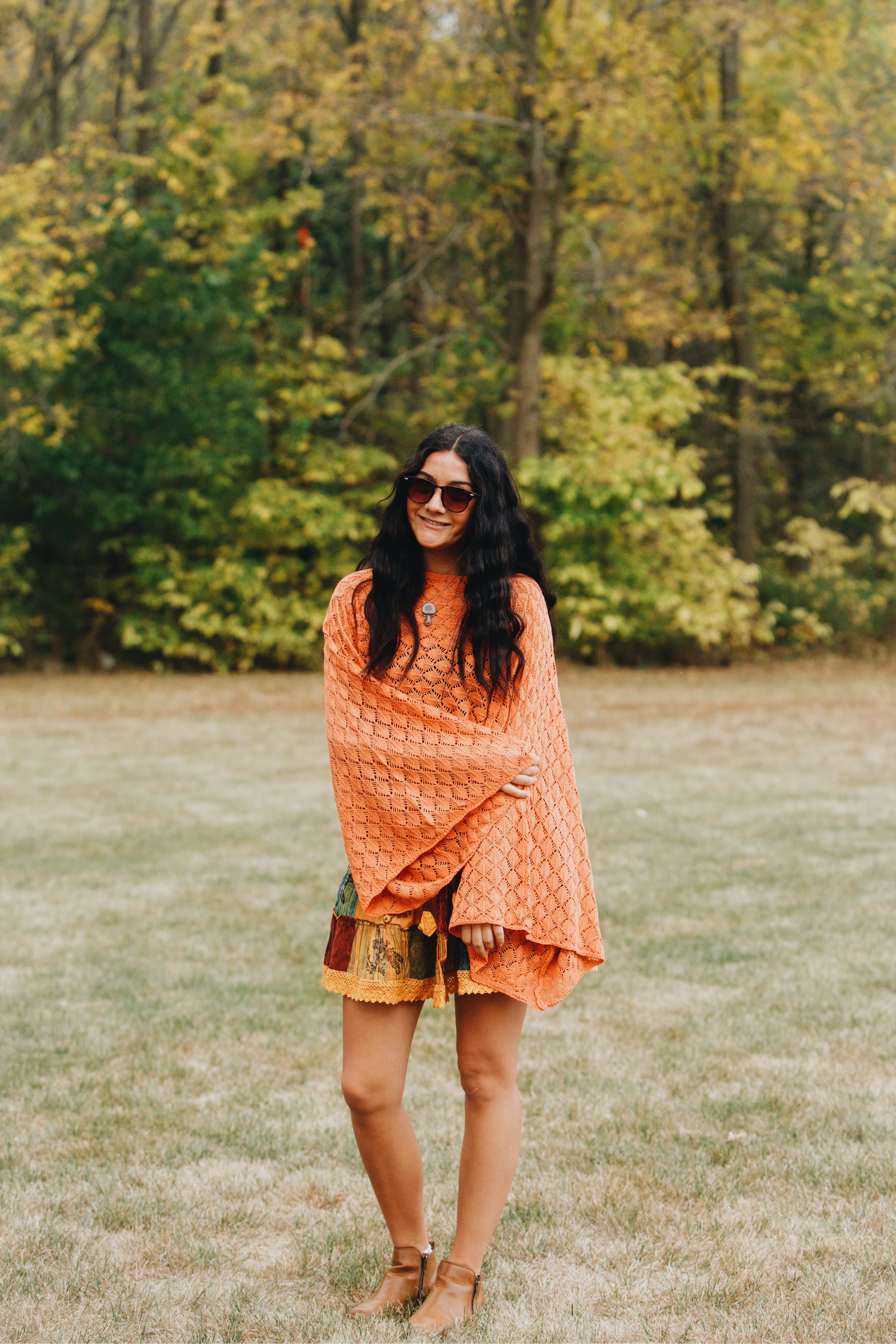 Patchwork Flowy Mini Skirt with Pockets - The Elevated Hippie